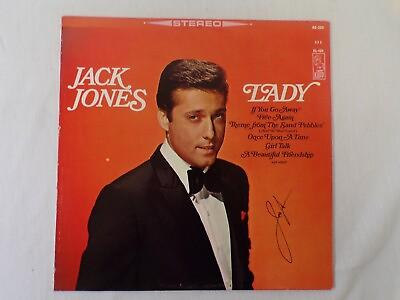 #ad Jack Jones Lady Signed Vinyl Record Album JSA