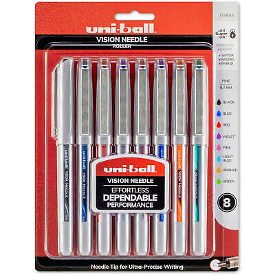 #ad Uni Ball SAN1734916 Needle Vision Soft Grip Pens 8 Pack.