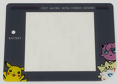 #ad Game Boy DMG 01 Original Replacement Screen Lens Pokemon Edition