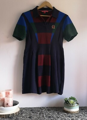 #ad RRP £475 Tommy Hilfiger Collection Dress tennis preppy crest designer sporty HOT