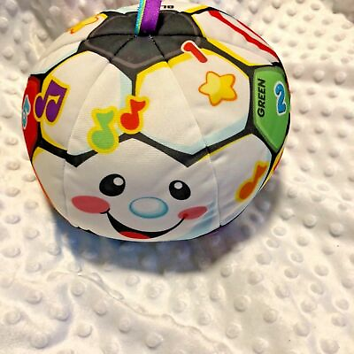#ad Fisher Price Laugh amp; Learn Singing Soccer Ball Ages 6 36 Months White Plush