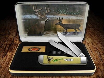 #ad Case xx Knives Trapper Whitetail Deer Yellow Delrin 1 2500 CAT WTD