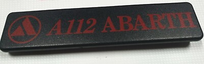 #ad Original Emblem Shield Tailgate Autobianchi A 112 Abarth 6. Series 82 84 New