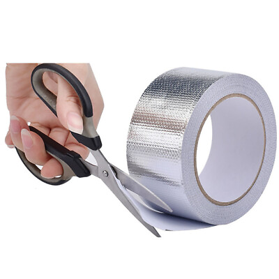 #ad Motorcycle Turbo Heat Exhaust Pipe Tape Thermal Wrap Tapes Waterproof Silver