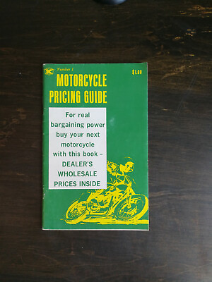 #ad Vintage Motorcycle Pricing Guide Number 1 1967 New amp; Used Prices RARE