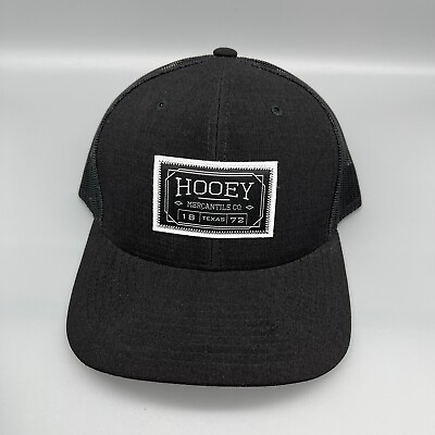 #ad Get Your Hooey Hat Trucker Snap Back Mercantile Texas Black
