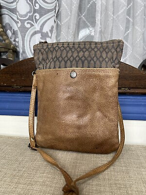 Myra Bag Crossbody Bag Purse Leather Bag Boho Canvas Crossbody Small $28.99