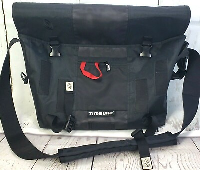 TIMBUK2 Black Single Strap Messenger Bag Cross Body Backpack Insulated Large $32.36