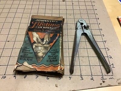 #ad from vintage CAN OPENER Collection w original box JOHNSTON Lifetime Cn opene