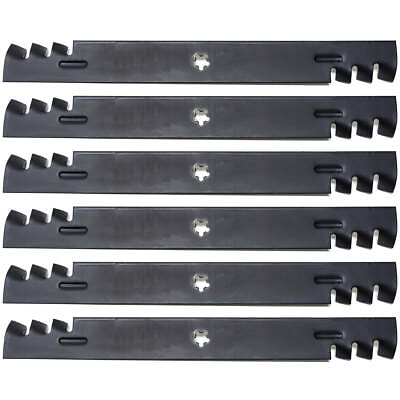 #ad 6PK 46quot; Riding Mower Gator Style Mulching Blades for Craftsman 405380 403107