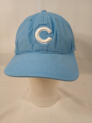#ad Chicago MLB New Era 39THIRTY Fitted Stretch Cap Baseball Hat Baby Blue Med large