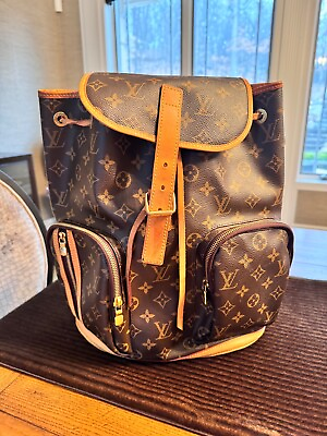 #ad Louis Vuitton Bosphore Backpack Brown Canvas