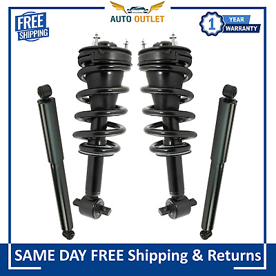#ad New Front amp; Rear Complete Strut Assembly Shock Absorber Kit For 2007 2018 Chevy