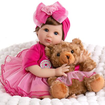 #ad Lifelike Reborn Baby Doll22 inch Realistic Newborn Baby Girl DollsReal Look...