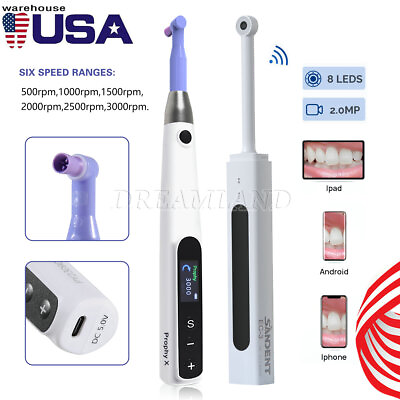 #ad Dental Cordless Wireless Intraoral Camera Hygiene Prophy HandpieceProphy Angle