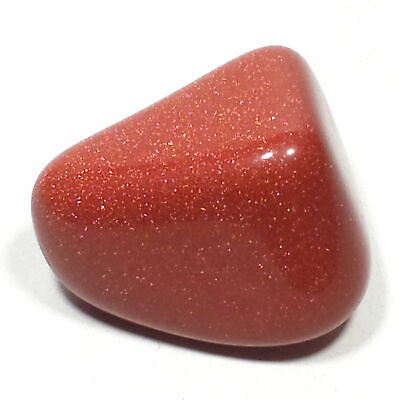 #ad Red Goldstone Tumble Polished Crystal Stone 1 Piece Average Size 1.35 Inch