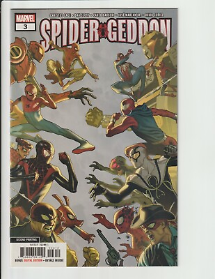 #ad SPIDER GEDDON #3 2019 1st Spiders Man Appearance HTF 2nd Print Variant