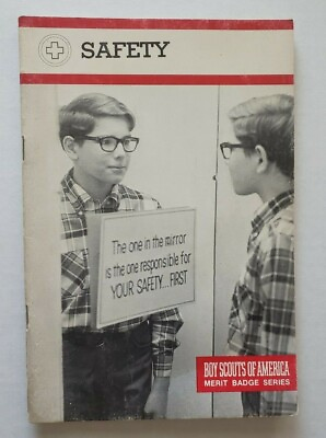 #ad SAFETY Boy Scout Booklet Merit Badge Series 1979 Used 48 pages Used Very Good