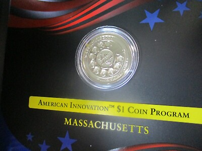 #ad 2020 American Innovation $1 Reverse Proof Massachusetts Coin United States Mint