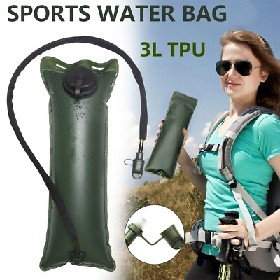 #ad 3L Water Bladder Bag Military Hydration Backpack Water Storage Hiking Camping US