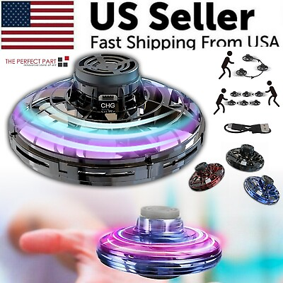 #ad Flying Fidget Spinner Drone Ball UFO Stress Focus Hand Fun Toy LED Kids amp; Adults