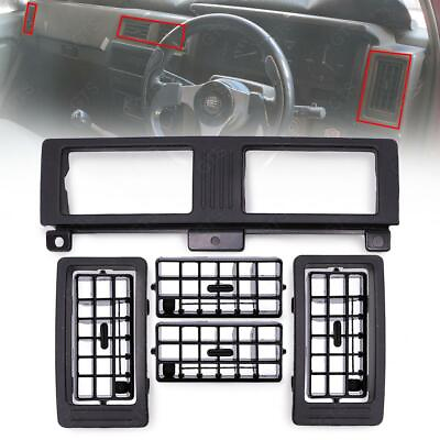 #ad 7 Pcs Air Vent Ventilator Frame Black For Nissan Navara D21 Hardbody Pickup 86 9