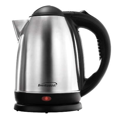 #ad Brentwood 1.7 L Stainless Steel Electric Cordless Tea Kettle 1000W Brushed