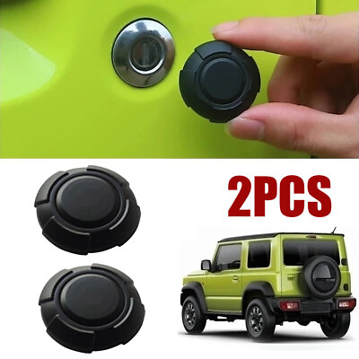 #ad 2x Car Door ProtectorKey Hole Decor Lock Cover ABS Accessories For Suzuki Jimny
