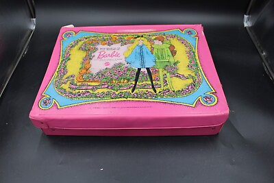 #ad Vintage 1968 The World of Barbie Double Doll Case Mattel Pink 17 1 2L by 13 1 2