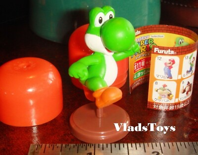 #ad Furuta Choco Egg Super Mario Bros. Collection Green Yoshi Mint in Egg US Dealer
