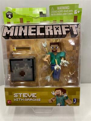 #ad Minecraft Series 4 Steve With Arrows 2quot; Inch Mini Figure Mojang Jazwares 2018