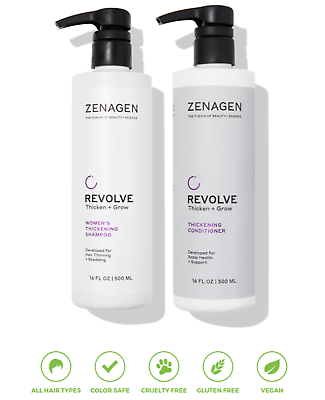 #ad Zenagen Revolve Shampoo Treatment Women amp; Thickening Conditioner 16oz DUO