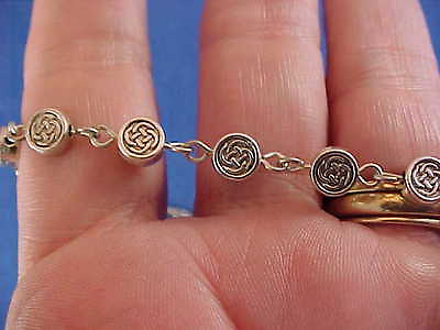 #ad Custom CELTIC KNOT Rosary Bracelet Silver Metal 6mm IRISH Trinity Knot Stainless