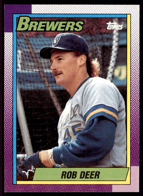 #ad 1990 Topps Rob Deer Baseball Cards #615