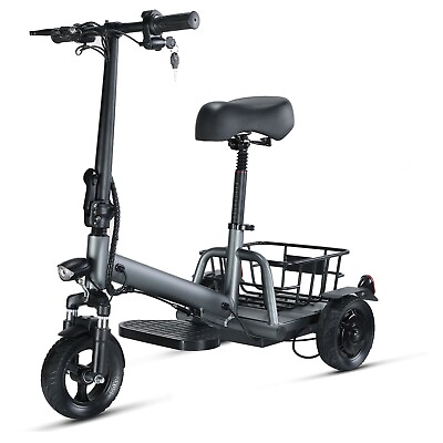 #ad Three Wheels All terrain Ultra light Foldable Electric Mobility Scooter 300W 8Ah