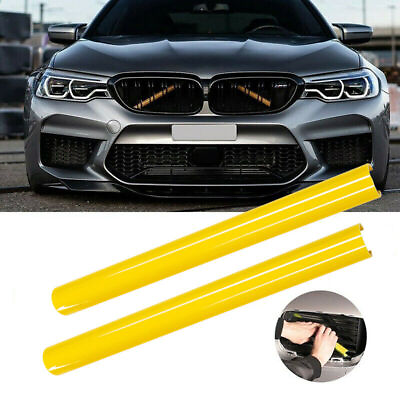 #ad Grill Bar V Brace For BMW F31 F30 3 Series Front Grille Trim Strips Cover Yellow