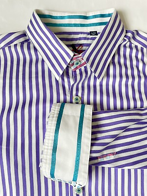 #ad 🔥Robert Graham Long Sleeve Button Up Striped Shirt Size XL