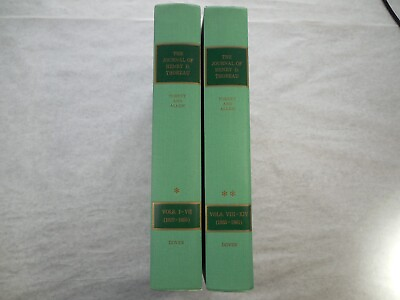 #ad The Journal of Henry D. Thoreau 1962 14 Volumes in 2 Books has DJ Very Good