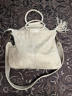 #ad Hobo Sheila Large Satchel Bag Soft Metallic Leather