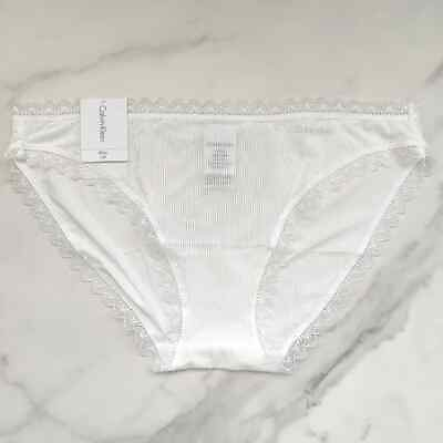#ad Calvin Klein Flirty Micro Bikini Panty in White Size S M L XL