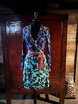 #ad Vintage Diane Von Furstenberg “Brulon” wrap dress.