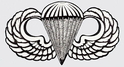 #ad US ARMY AIRBORNE WINGS STICKER DECAL MADE IN THE USA