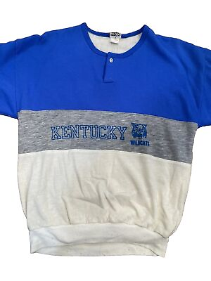 #ad VTG 80s UK Wildcats University Kentucky NCAA Crewneck Sweatshirt L Probe