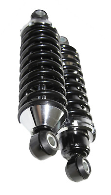 #ad 1 Pair Rear Street Rod Coil Over Shock w 180 Pound Black Coated Springs