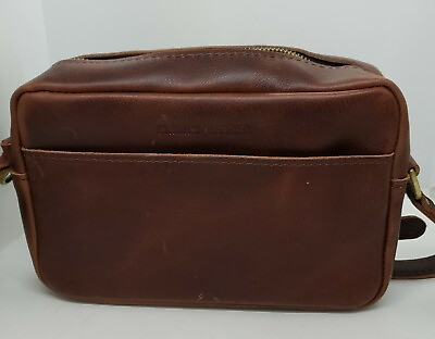 #ad NEW Portland Leather The Toaster Bag Cognac 7quot;Hx9quot;Wx2quot;D