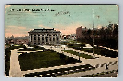 #ad Kansas City KS Kansas The Liberty Antique Vintage c1911 Souvenir Postcard