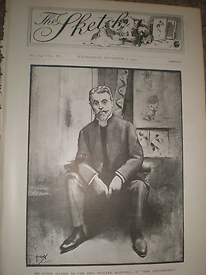 #ad Cyril Maude as Walter maxwell in The Unforseen by John Hassall 1902 print ref Z