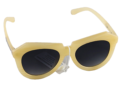 #ad SUNGLASSES Retro Butterfly Oversized Ivory color Women Men