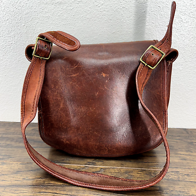 Coach Vintage Handbag Saddle Flap Burnt Orange Shoulder Bag NYC USA Made