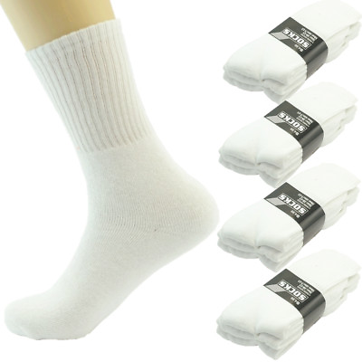#ad Wholesale Lot White Crew Mens Athletic Sport Socks Cotton High Size 9 11 10 13